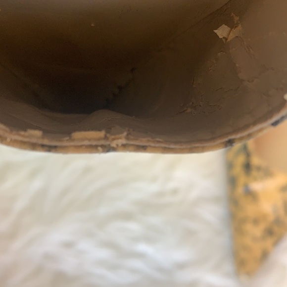 ELLEN Tracy snake print slingback heel shoes size 7.5 - Picture 12 of 13